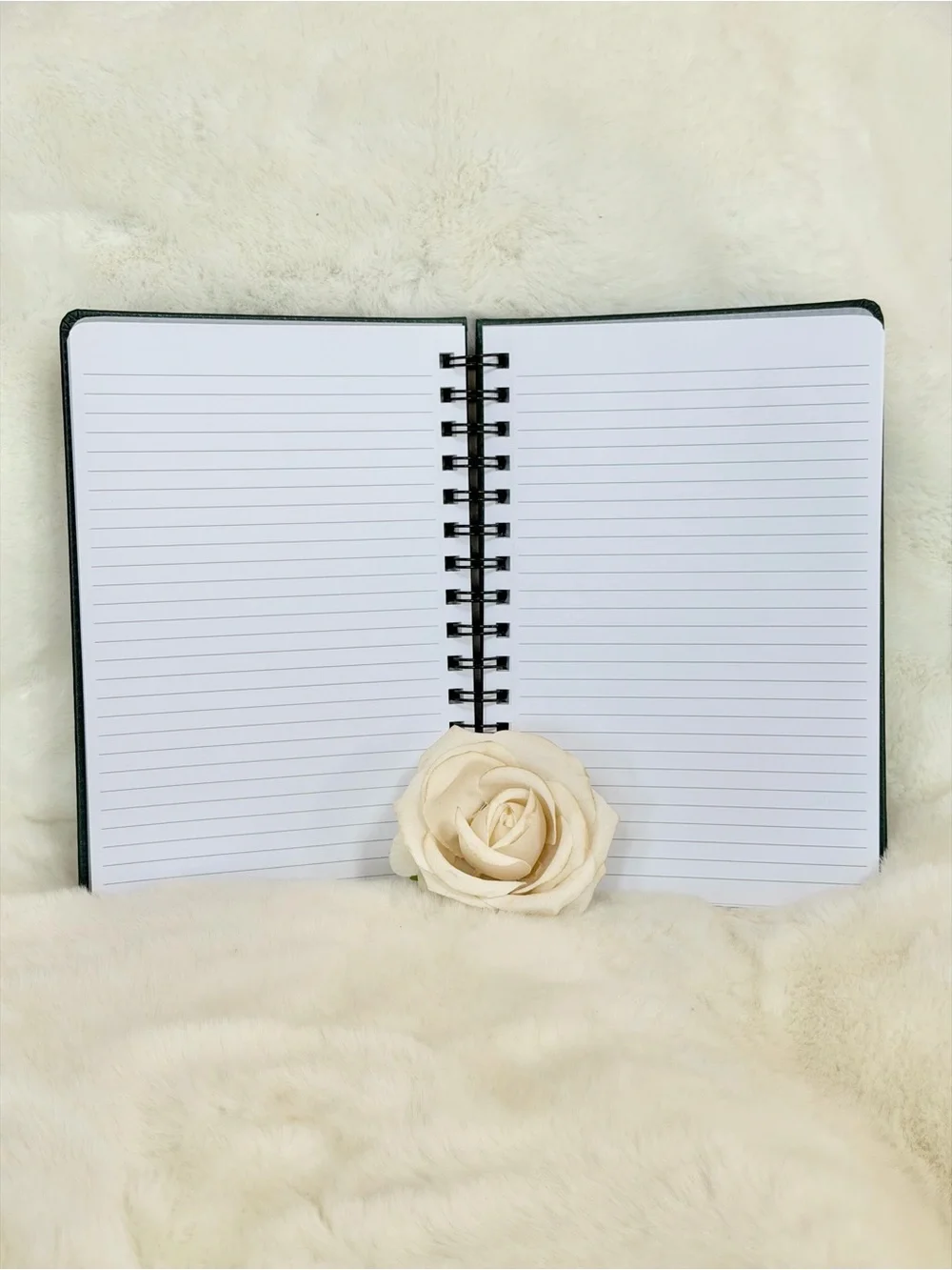 Emerald Green Spiral Notebook with 150 sheets lined & perforated pages soy based